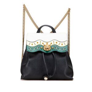 GUCCI Authentic Black Leather Backpack